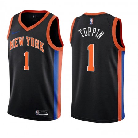Män New York Knicks Tröja Obi Toppin 1 Nike 2022-23 City Edition Swingman